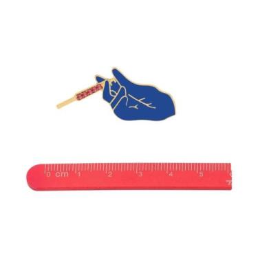 Imagem de Moda série médica metal esmalte broche estetoscópio masculino feminino