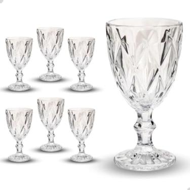 Imagem de Jogo 6 Taças 330ml Vidro Diamond Transparente Kit 6 Taças(6)