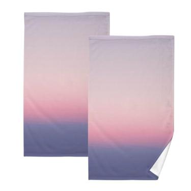 Imagem de Blush Dusk Shift-12 toalhas de banho de algodão 2 peças, toalhas de mão pequenas, toalhas de banho absorventes, toalhas de banho de secagem rápida, toalhas decorativas para banheiro, cozinha, academia