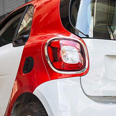 Imagem de Moldura decorativa de plástico ABS para farol traseiro Mercedes-benz novo Smart Fortwo 453 estilo de carro