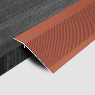 Imagem de YLFFFZZZ Faixa de transição de piso, faixa de limite para laminado, faixa de limite de transição de piso de alumínio, tiras de transição de piso de metal, para azulejo/madeira/laminado/lacuna de