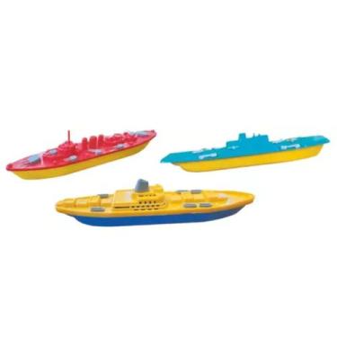 Imagem de Barco Navio Embarcação Naval Porta Aviões Brinquedo Gulliver