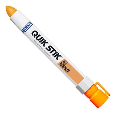Imagem de Markal 61043 Quik Stik Marcador de tinta sólida de longa duração, laranja fluorescente (pacote com 12)
