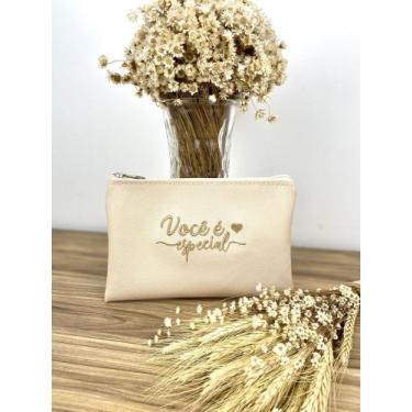 Imagem de Necessaire feminina para maquigem, kit de higiene, viagem tipo carteir