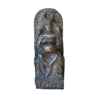 Imagem de Estátua Decorativa Hékate Tríplice Hecáte Trívia Wicca Decoração Altar