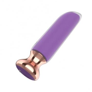 Imagem de Bullet 10 Modos De Vibração Compacto Discreto e Recarregável Vibrador Potente Clitóris e Mamilos [ROXO]