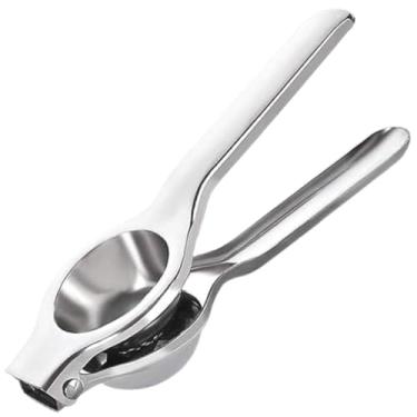 Imagem de Espremedor De Limão Em Aço Inox 20cm x 6,6cm Para Sucos Manual Pratico E Resistente Grande E Ergonômico Ideal Para Caipirinhas