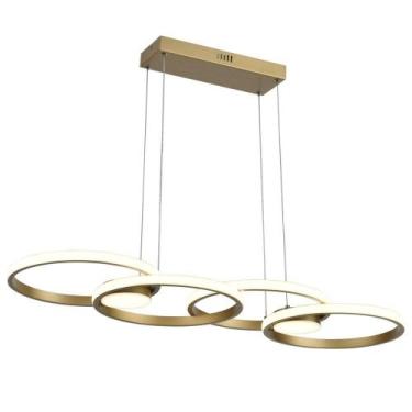 Imagem de Luminária Pendente Anéis LED Moderno Sala Mesa De Jantar 48W - Lumier,