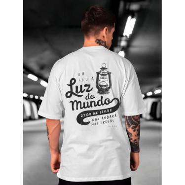 Imagem de Camiseta Oversized Luz do mundo Masculina e Feminina Lançamento Method
