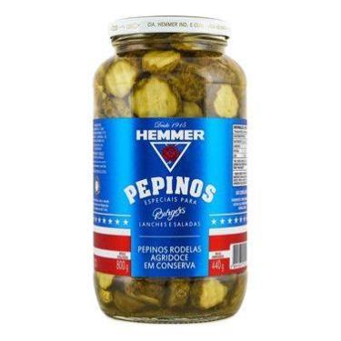 Imagem de Pepino Em Conserva Hemmer Rodelas Agridoce 440g