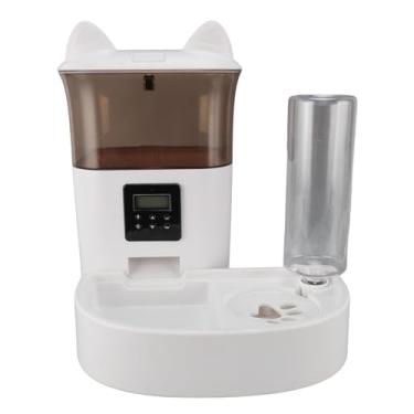Imagem de Distribuidor Automático de água para Alimentador de Gatos, Função Multifuncional Alimentador Alimentos para Cães Smart Cachorro Gato Gatinho Cachorro Gatinho (Marrom)