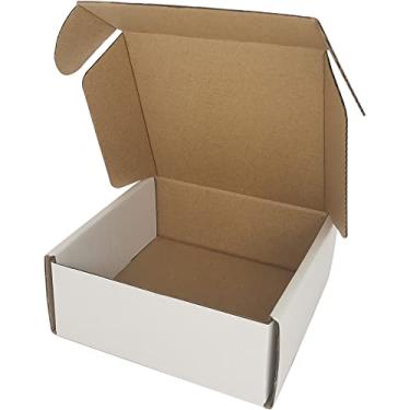 Imagem de ROTCH Caixas De Remessa Pequenas 5X5X2'', Pacote Com 25, Papelão Ondulado, Brancas (M552-25-W)