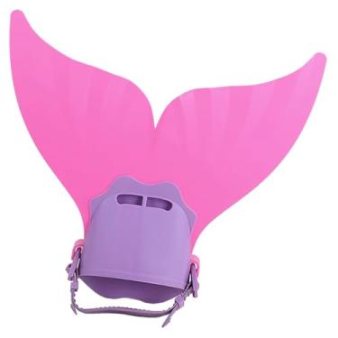 Imagem de Colaxi Mermaid Swim, nadadeiras, presente, confortável, equipamento de mergulho monofin ajustável para crianças, Rosa