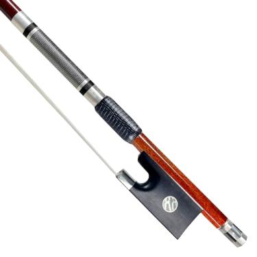 Imagem de WinsterBow Arco De Violino Com Núcleo Fibra Carbono E Pele Madeira Híbrida Folheada, Nível Mestre, Crina Cavalo Natural (Modelo 320V 4/4)