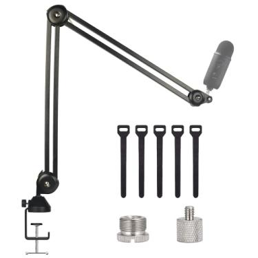 Imagem de BOMGE Braço De Microfone Para Jogos Alta Resistência, Suporte Estúdio Ajustável Blue Snowball, Snowball Ice, Yeti, Transmissão Rádio E