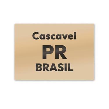 Imagem de Imã de Geladeira Cascavel Paraná MDF 8x5 para Decorar