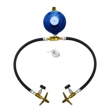 Imagem de Central Gás 50m 1m Regulador Aliança 7kg Para P13 - Montado - Renogás