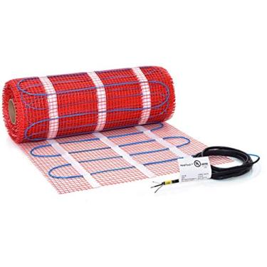 Imagem de HeatTech Tapete De Aquecimento Radiante Elétrico Piso 20 Pés Quadrados, 120 V, Para Banheiro, Ladrilhos Cerâmica, Pedra, Em Baixo