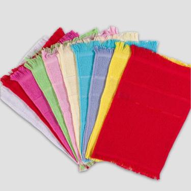 Imagem de Kit Com 10 Toalhas Social 100% Algodão 20cm x 30cm Toalhinha De Mão Ma