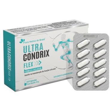 Imagem de Ultra Condrix Vit D K Colageno Acido Hialuronico 60 Caps - Flora Nativ
