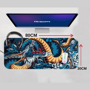 Imagem de Mouse Pad Gamer Estampado Grande Base Antiderrapante Mesa Escritório P