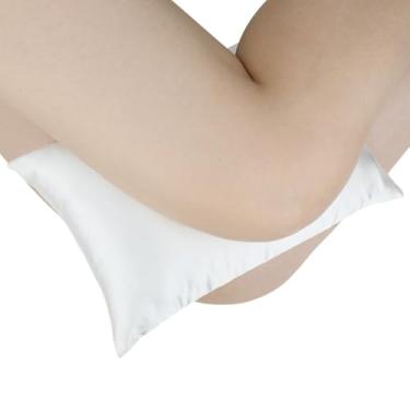 Imagem de Almofada de pescoço pequena de cetim sedoso para cadeira reclinável, almofadas de cabeça minúsculas laváveis para dormir, almofada de apoio de pescoço com fronha de travesseiro suave de resfriamento