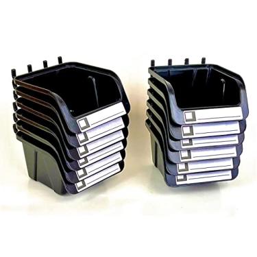 Imagem de WallPeg Acessórios organizadores de placa de fixação – Kit PB-10 Caixas de Pegboard para Armazenamento de Sala de Artesanato e Organização de Garagem – Conjunto prático de compartimentos organizadores de parede (PB-10)