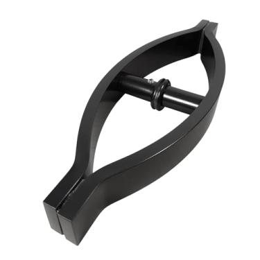 Imagem de Puxador Space para Porta de Vidro/Box - 1 Furo Barra Chata Maciça Curvo com 30cm