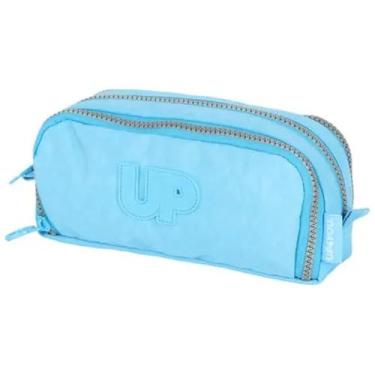 Imagem de Estojo Triplo Escolar Nécessaire Original Up4you Crinkle - Azul - Up4you