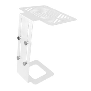 Imagem de YWJLQH Prateleira de elevação para balança de café, suporte multifuncional de aço inoxidável para balança de café, prateleira ajustável para cozinha e café, Branco