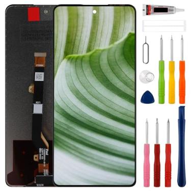 Imagem de SWARK Substituição do novo visor LCD para Tecno Spark 20 Pro KJ6 Tela LCD digitalizador de substituição com kit de ferramentas de reparo atualizado - preto