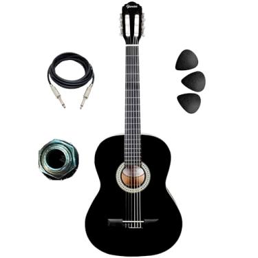 Imagem de Violão Elétrico Giannini Canhoto N14 Lh Estudante Nylon (BLACK)