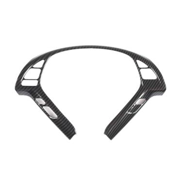 Imagem de Lcojicep Acabamento da tampa da moldura do botão do carro compatível com Infiniti G37 G35 G25 Q60 2007-2015, painel de controle central proteção moldura guarnição capa acessórios de decoração (fibra