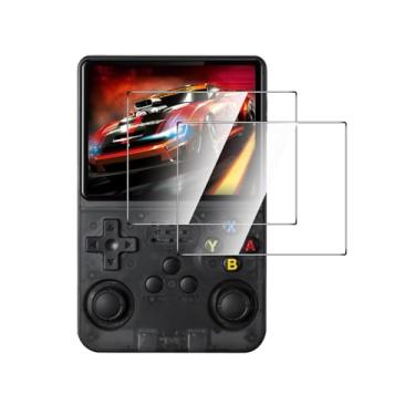 Imagem de Natbok Pacote com 2 protetores de tela compatíveis com R36S/R35S/POWKIDDY RGB20S, película de vidro temperado 9H de cobertura total, resistente a arranhões, sem bolhas para protetor de tela Data Frog