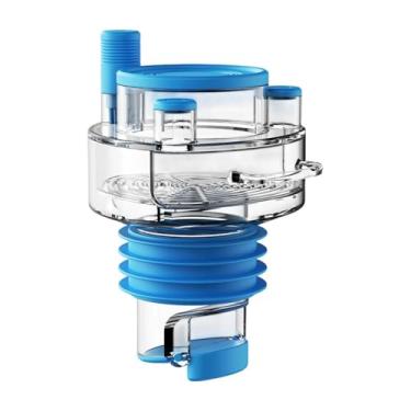 Imagem de AFXGUSD Tampa de ralo de piso, limpador, eficaz, antirrefluxo, ralos antirrefluxo, saída de água de piscina para chuveiro e lavanderia, Transparente