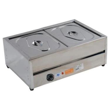 Imagem de Rechaud Self Service Térmico 2 Cubas Aço Inox Ibet, 220V
