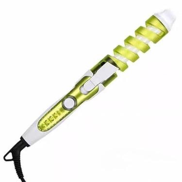 Imagem de Pranchas de Ondular Hair Styler Modelador de Cabelo with Tourmaline Ceramic Plates for Frizz Free Silky Hair and Long Lasting Curls (verde)