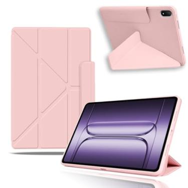 Imagem de Capa para tablet OnePlus Pad 3 de 13,3 polegadas, capa protetora NOUKAJU Tablet, suporte ajustável, resistente a quedas, antiarranhões, capa de proteção para tablet OnePlus Pad 3 (rosa)