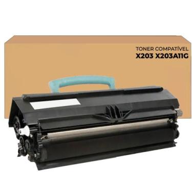 Imagem de Toner compatível X203 para impressora lexmark X204n 2.5k - Digital Qua