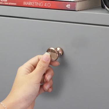 Imagem de Puxador Cup Ponto Rose Brilhante Zen Design