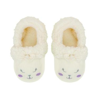 Imagem de Pantufa Infantil Antiderrapante Pelúcia Ovelha Pimpolho - 20/21, 20/21