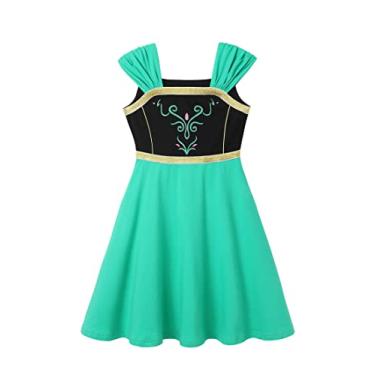 Imagem de Vestido de princesa de verão para meninas, sem mangas, rodado, vestido de verão para crianças, vestido regata casual, Estilo 06, 3-4 Years