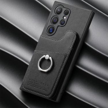 Imagem de Capa tipo carteira magnética com porta-cartões para Samsung Galaxy A54 5G (para Samsung Galaxy A54 5G/preto)