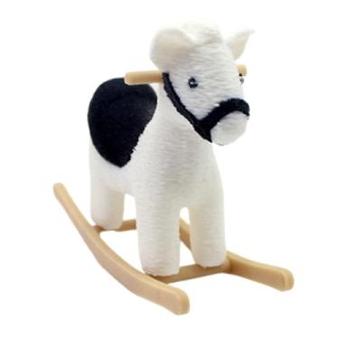 Imagem de Milageto Miniatura de Casa de Bonecas, Cavalo de Balanço, Móveis para Casa de Bonecas, Decoração de Jardim de Fadas, Enfeite de Mesa, Decoração, Mini Cavalo de, Branco