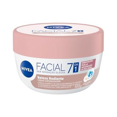 Imagem de NIVEA Hidratante Facial Beleza Radiante 7 em 1 100g - 7 benefícios em 1 potinho: reduz marcas escurecidas, controla oleosidade, uniformiza, ilumina, hidrata, proteção UVA/UVB e efeito matte