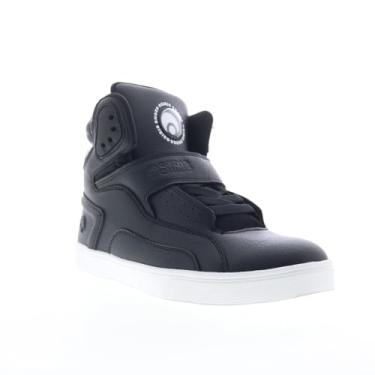 Imagem de Osiris® Tênis masculino Rize Ultra Walking – Cabedal sintético – Construção têxtil – Altura do cano redondo preto/tingido/branco 39 D – Médio, preto/tingido/branco, 38