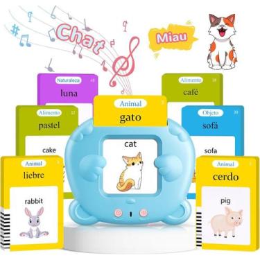 Imagem de Talking Flash Cards AHJ em espanhol e inglês de 1 a 6 anos