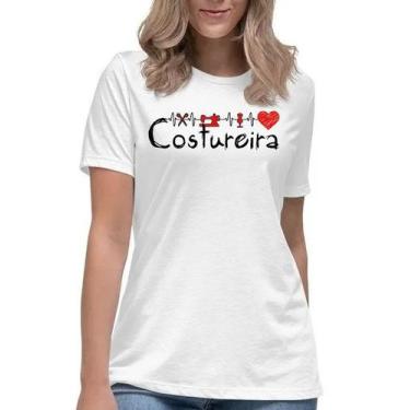 Imagem de Camiseta feminina costureira camisa profissão trabalho - Mago das Cami