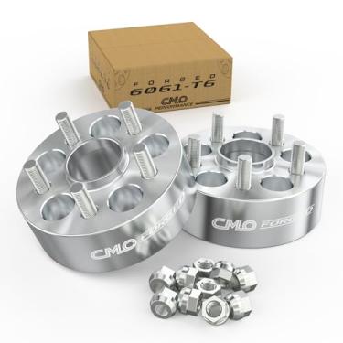 Imagem de 2 peças de cubo de 50 mm centrado com espaçadores de roda de lábio padrão de parafuso 5 x 4,75 5 x 120,7 cm de passo de rosca 7/16 polegadas compatível com Chevy Buick