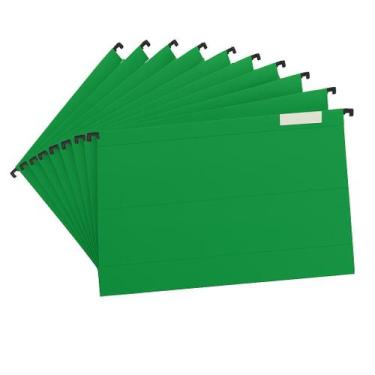 Imagem de Kit Com 10 Pastas Suspensas Escritório Organização Documentos - Polyca